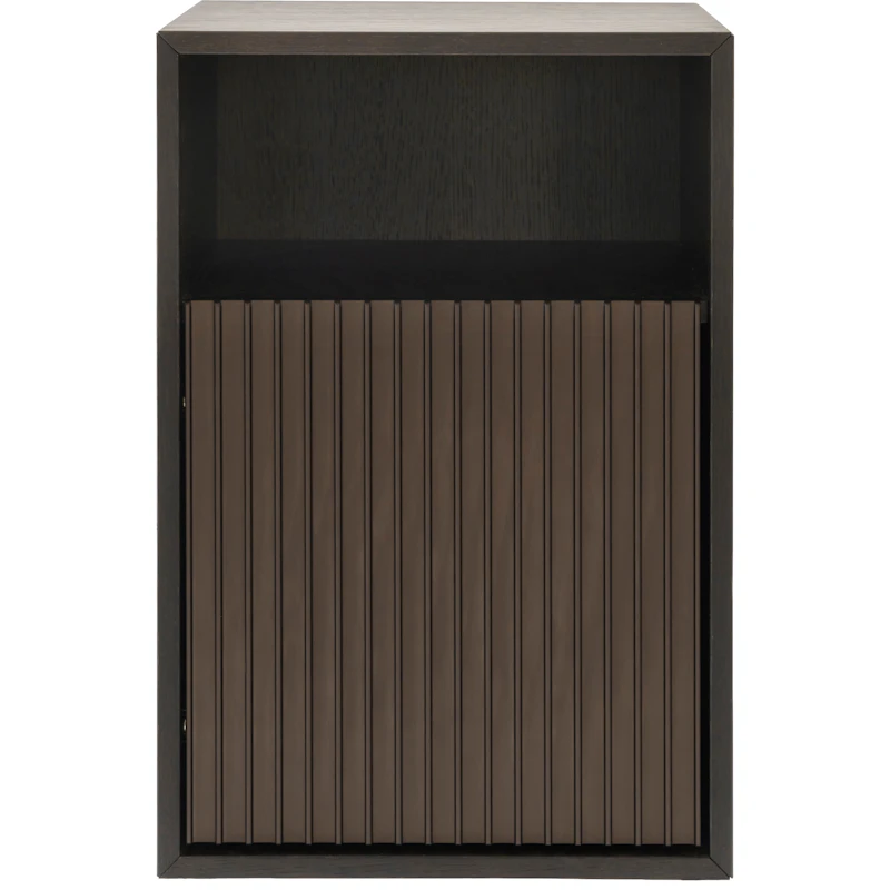 672 Bedside Table, Dark Oak