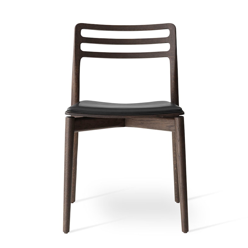 481 Cabin Chair Leather, Dark Oak / Black