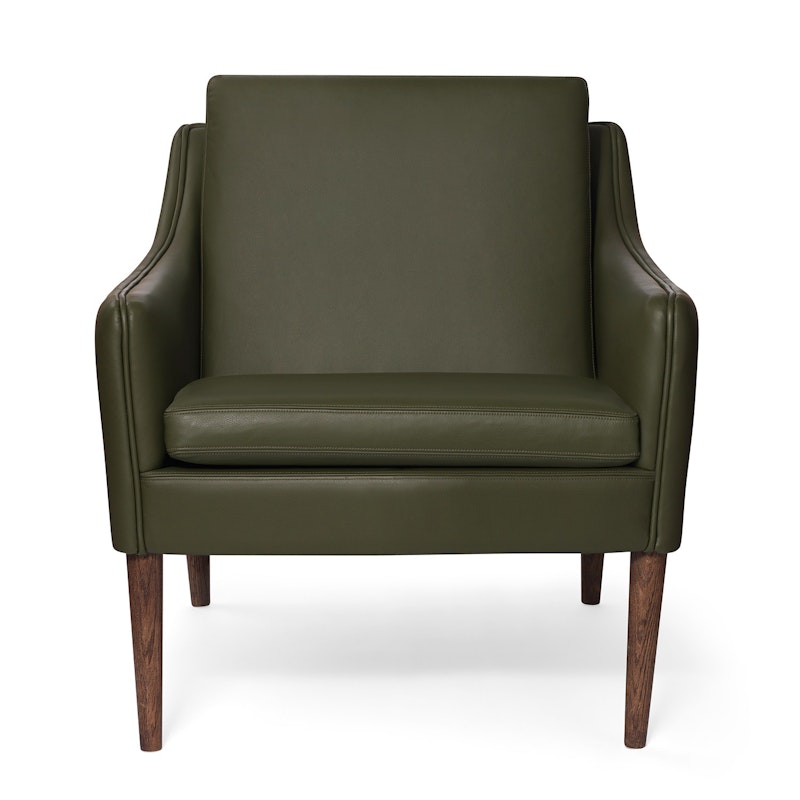 Mr. Olsen Lounge Chair, Pickle Green / Smoked Oak