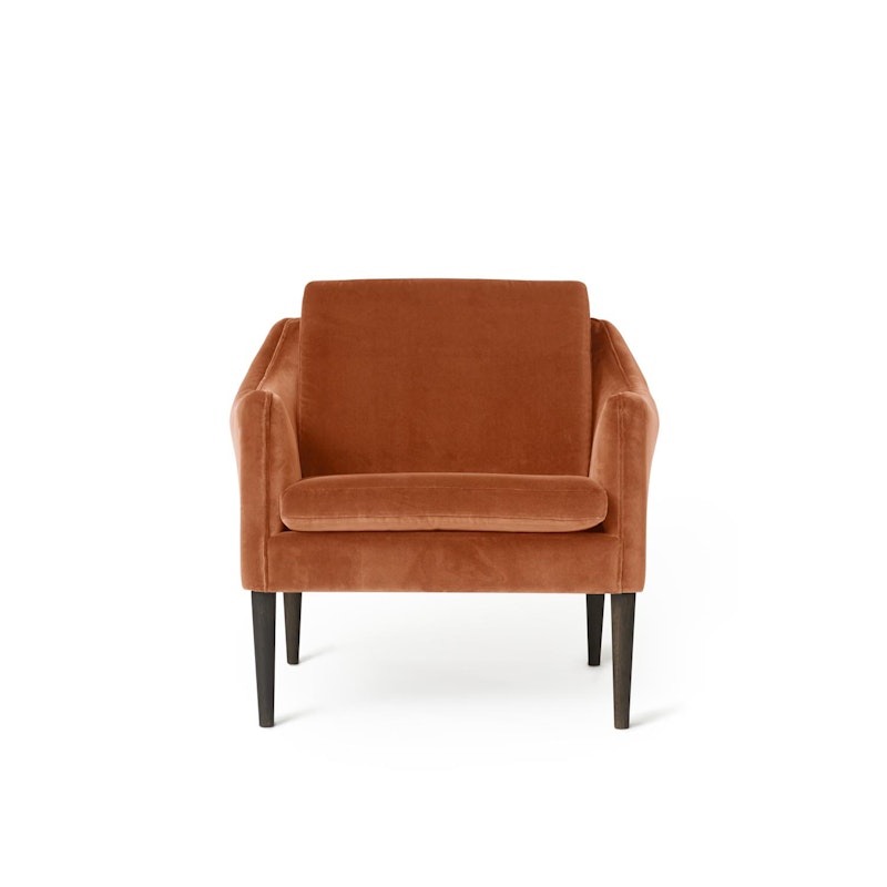 Mr. Olsen Lounge Chair, Rusty Rose / Smoked Oak