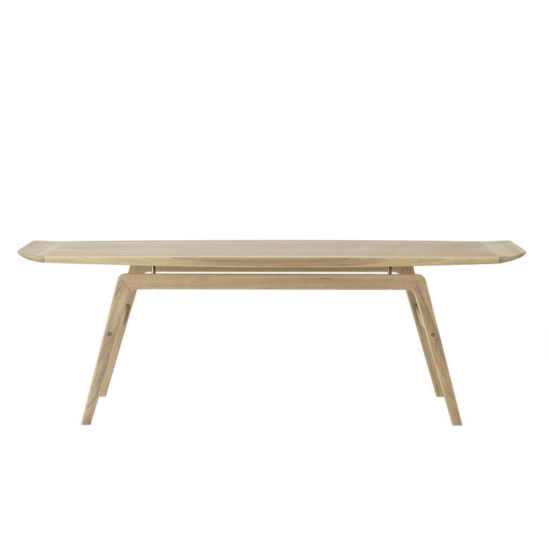 Surfboard Coffee Table, White oiled oak