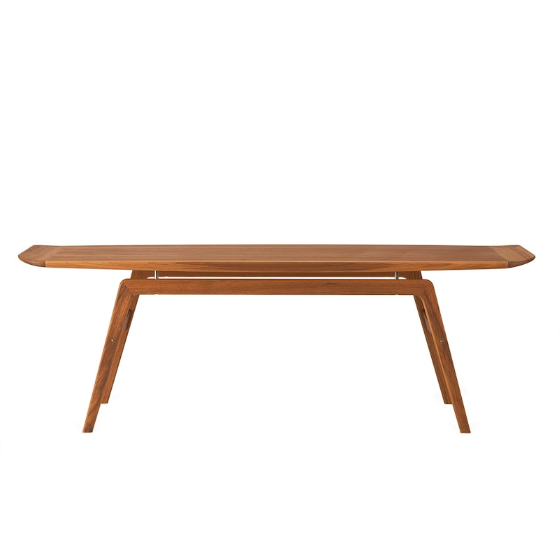 Surfboard Coffee Table, Oiled teak