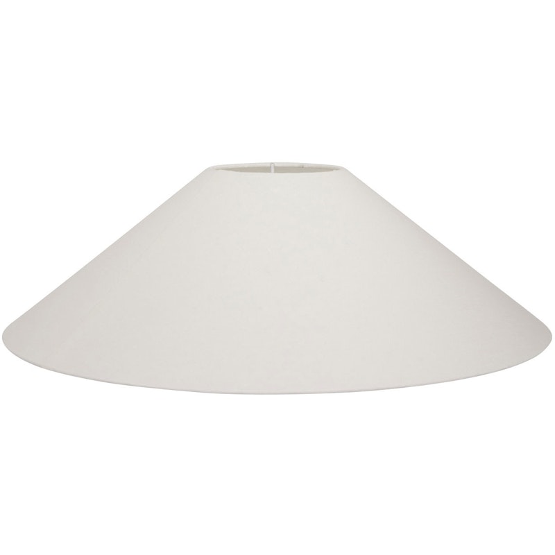 Basic Flat Lampshade White, 42 cm