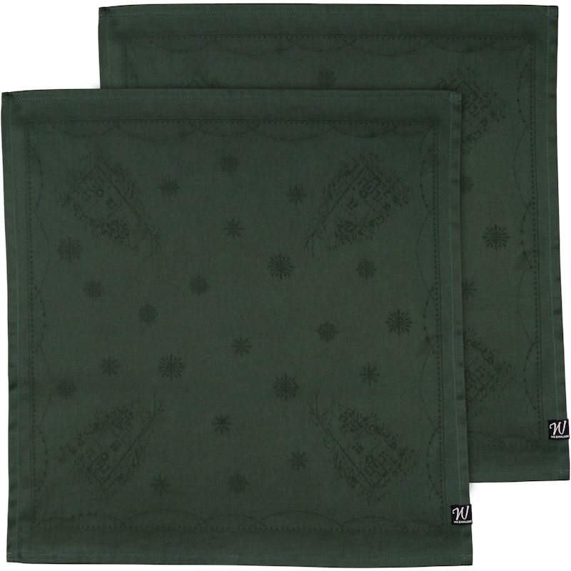 Julemorgen Napkin 2-pack 45x45 cm, Green