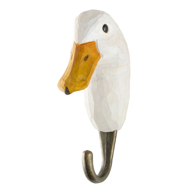 Hand-carved Hook, Duck