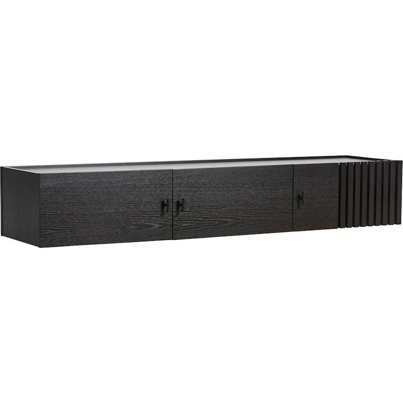 ARRAY Sideboard Low / Wall 150 cm, Black Painted Oak