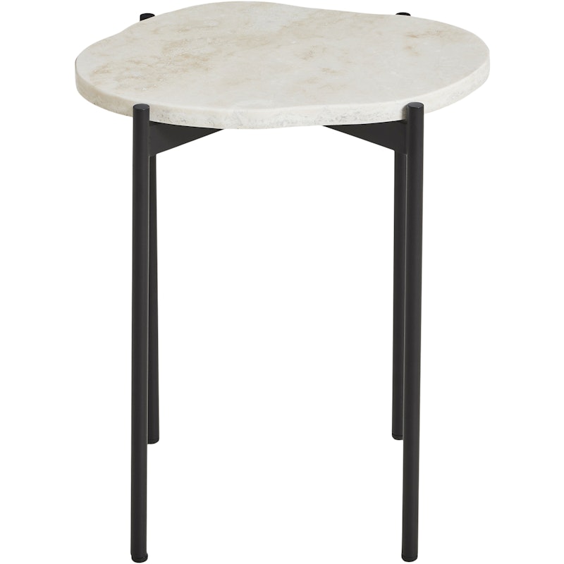 LA TERRA Side Table Travertine Ivory, L: 40,5 cm