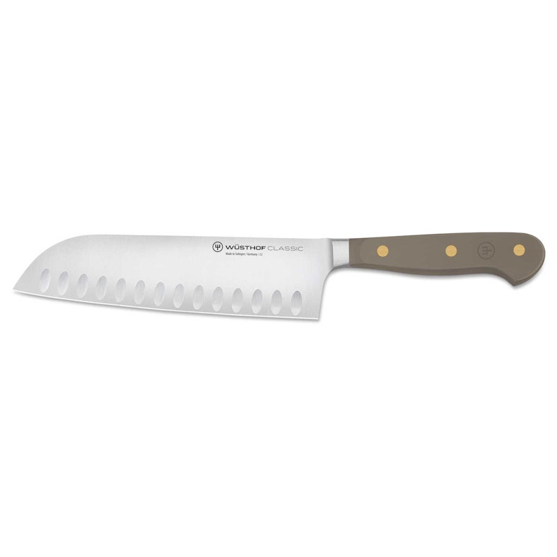 Classic Colour Santoku Knife 17 cm, Velvet Oyster