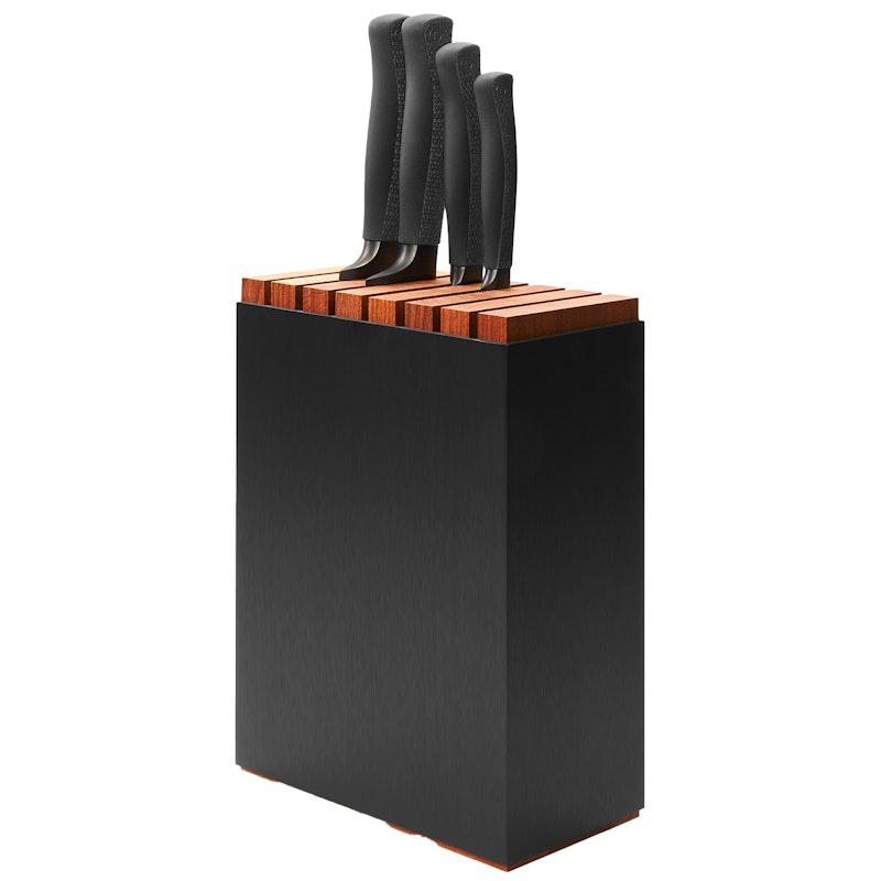 Performer Knife Block With 5 Knives, Black