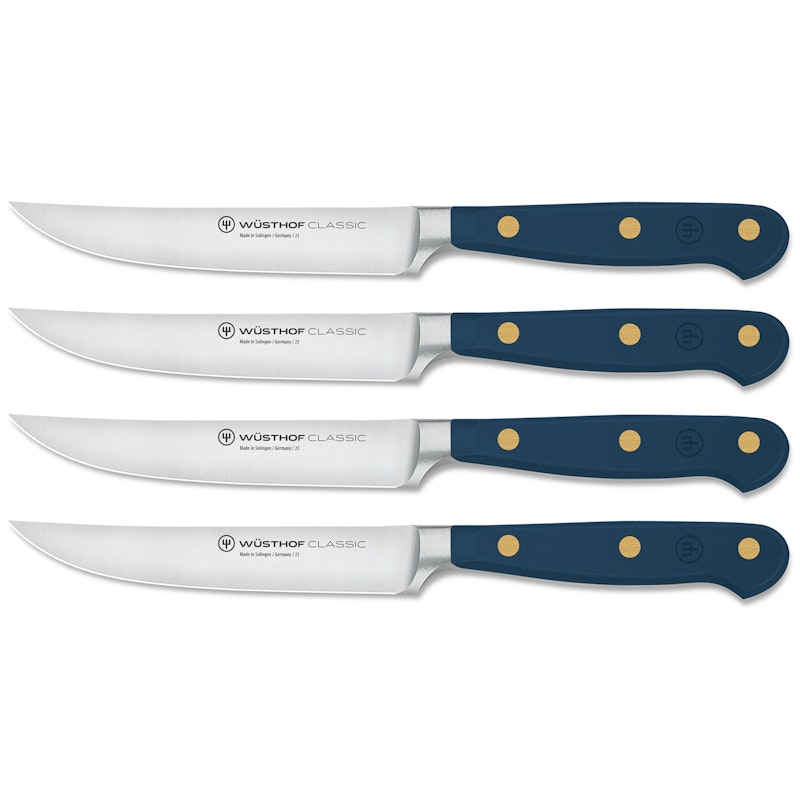 Classic Colour Steak Knives 4-pack, Wild Blueberry