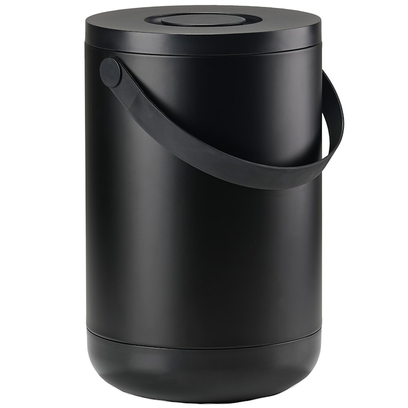 Circular Paper Bin 22 L, Black