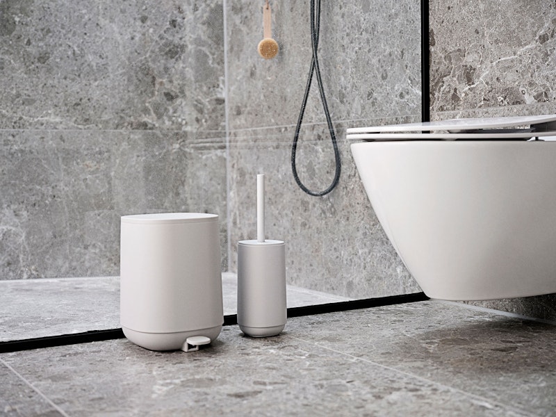 Time Toilet Brush Soft Grey from Zone Denmark RoyalDesign