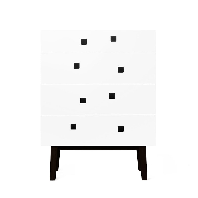 Peep B3 Chest Of Drawers, Angel White/Black